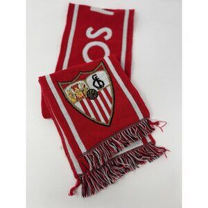 SEVILLA F.C. FUNDEMENTAL FUTBOL Soccer Red Black White Scarf